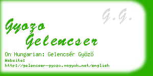 gyozo gelencser business card